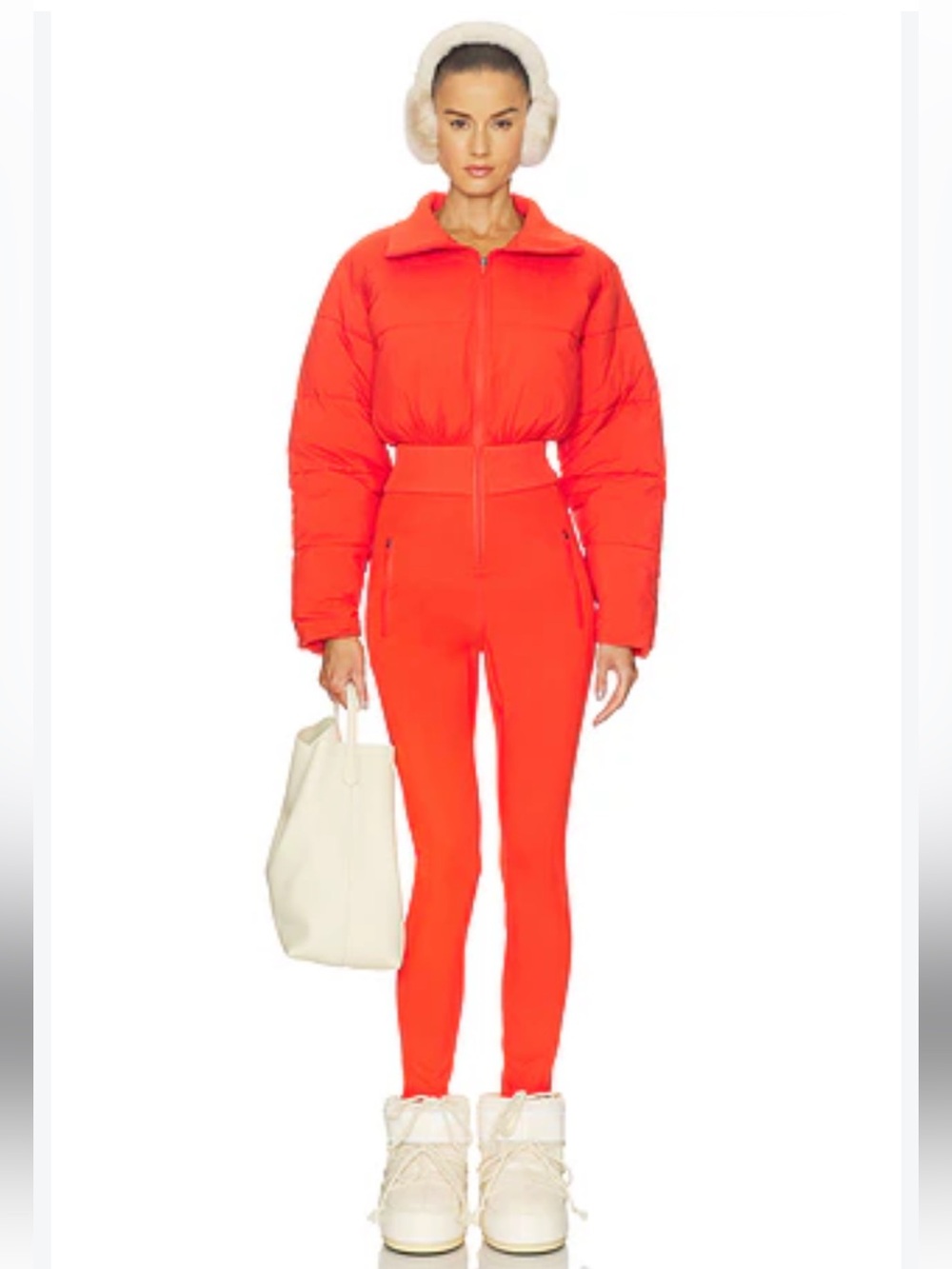 NWT retail $498 size M #FPMovement. “Downhill Diva Ski Suit” in “flame “ color.